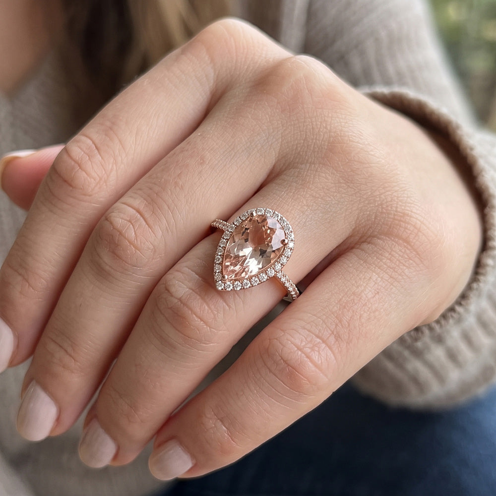 Echter Morganit Ring 2.75 Karat