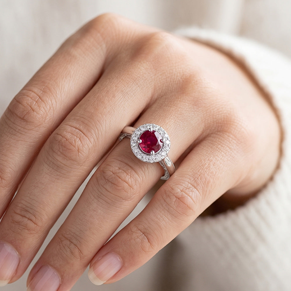 Echter Saphir Ring 1.00 Karat