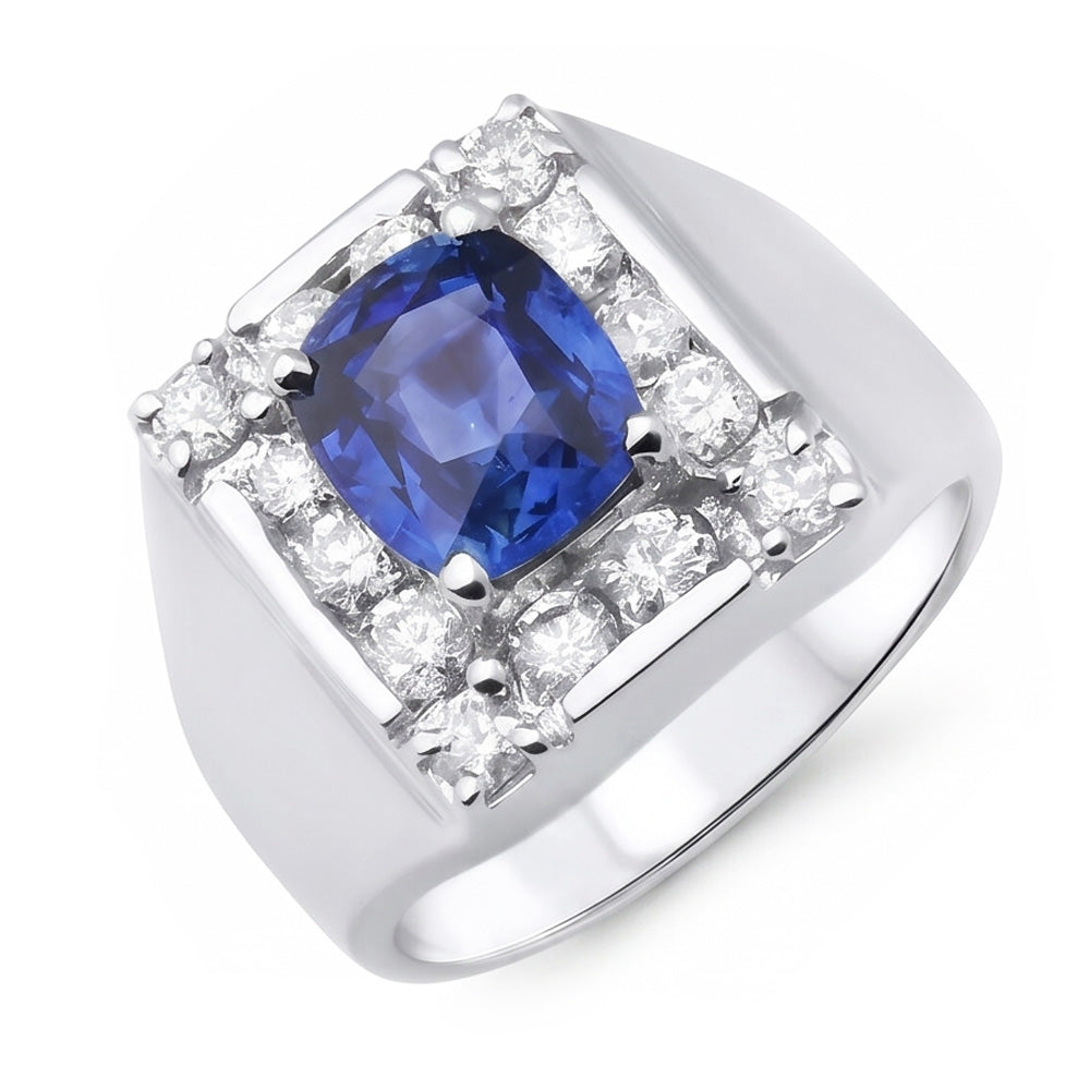 Echter Saphir Ring 1 Karat