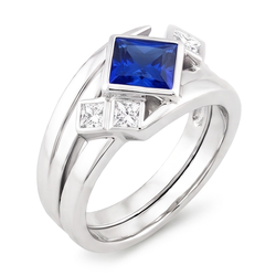 Echter Saphir Ring 2 Karat