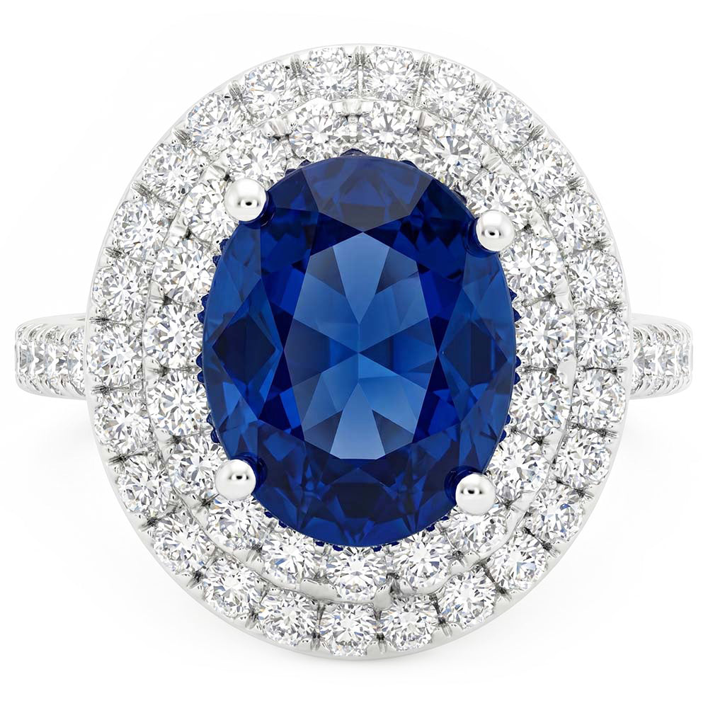 Echter Saphir Ring 2 Karat