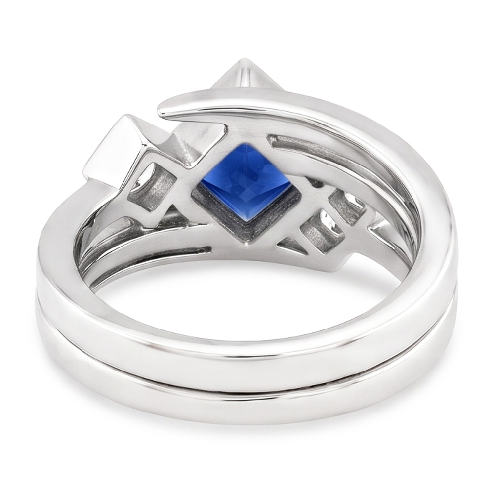 Echter Saphir Ring 2 Karat