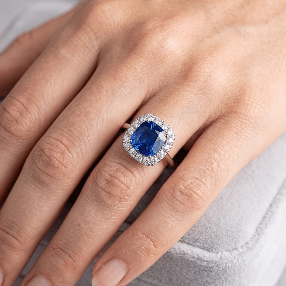 Echter Saphir Ring 3.80 Karat