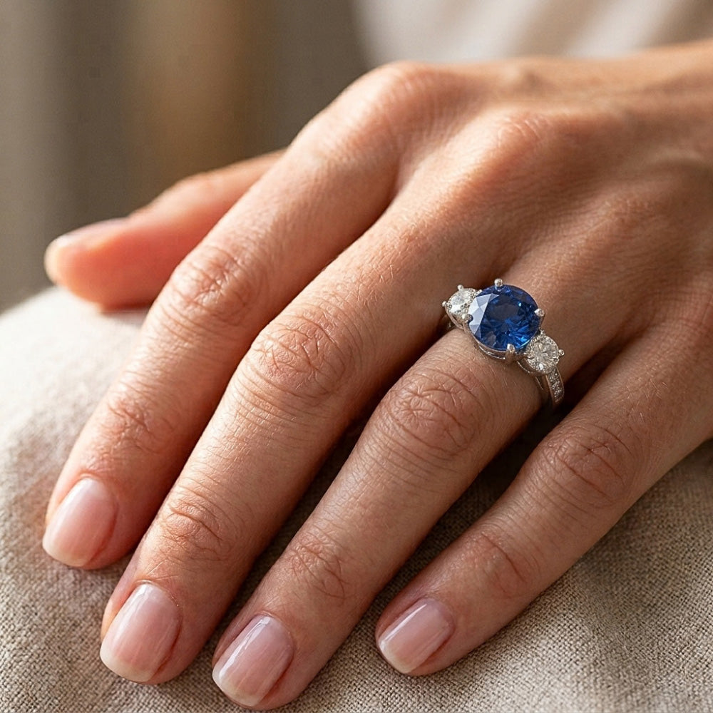 Echter Saphir Ring 3.80 Karat