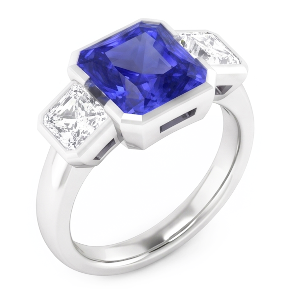 Echter Saphir Ring 3 Karat