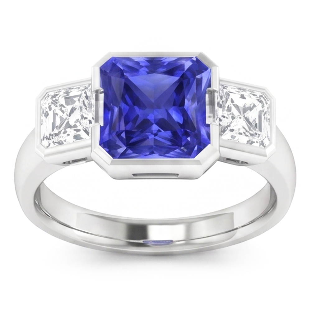 Echter Saphir Ring 3 Karat