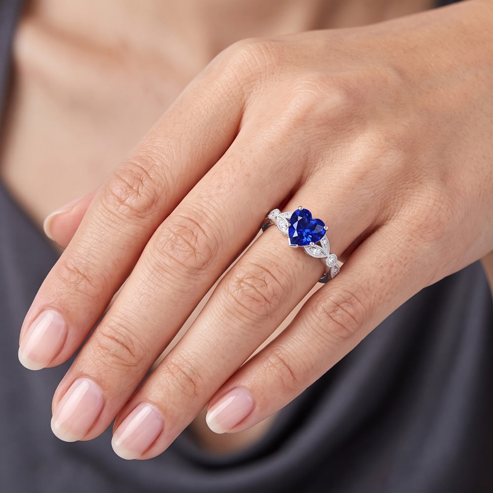 Echter Saphir Ring 3 Karat