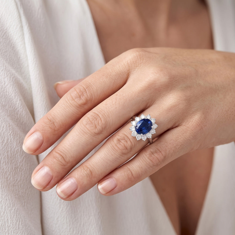 Echter Saphir Ring 3 Karat