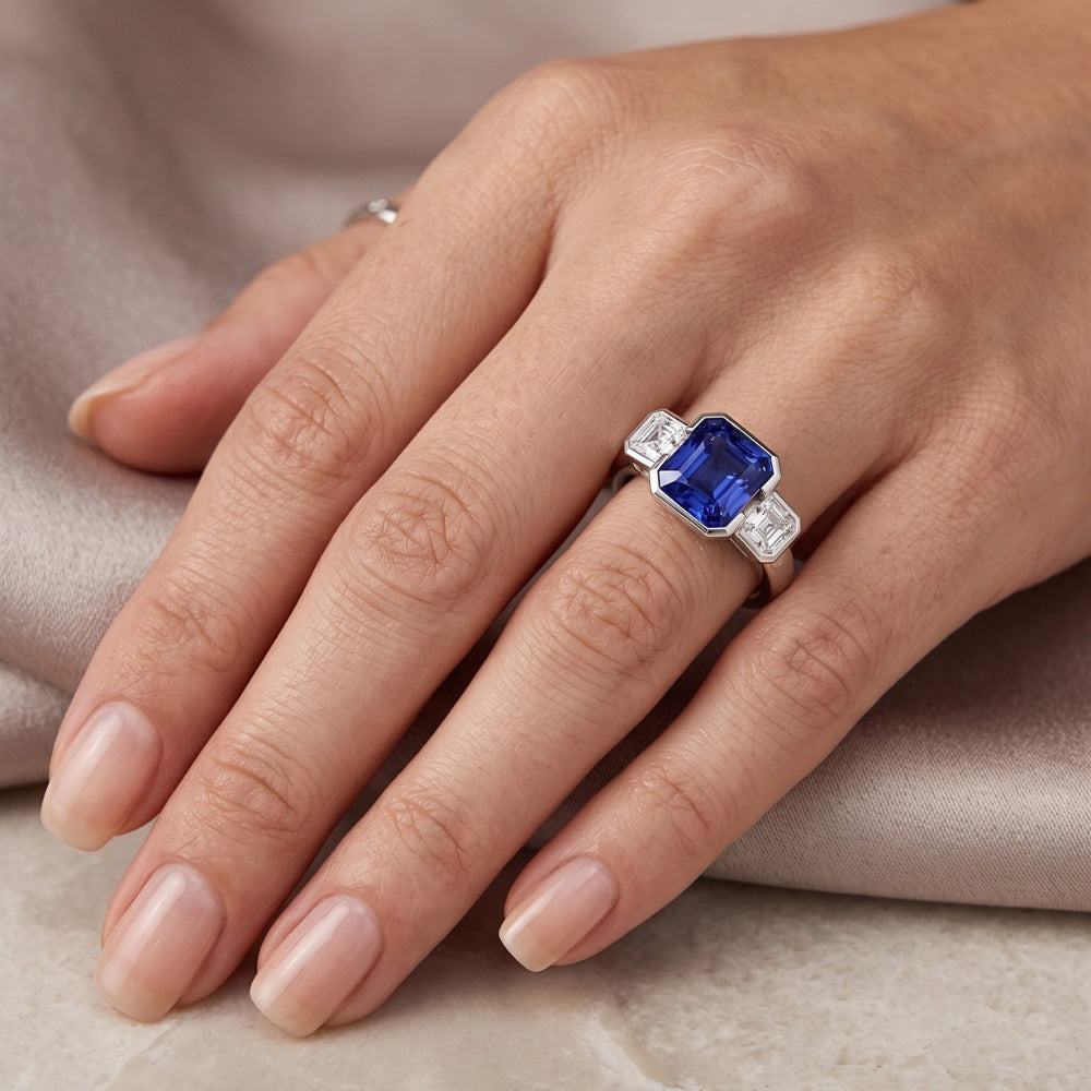 Echter Saphir Ring 3 Karat