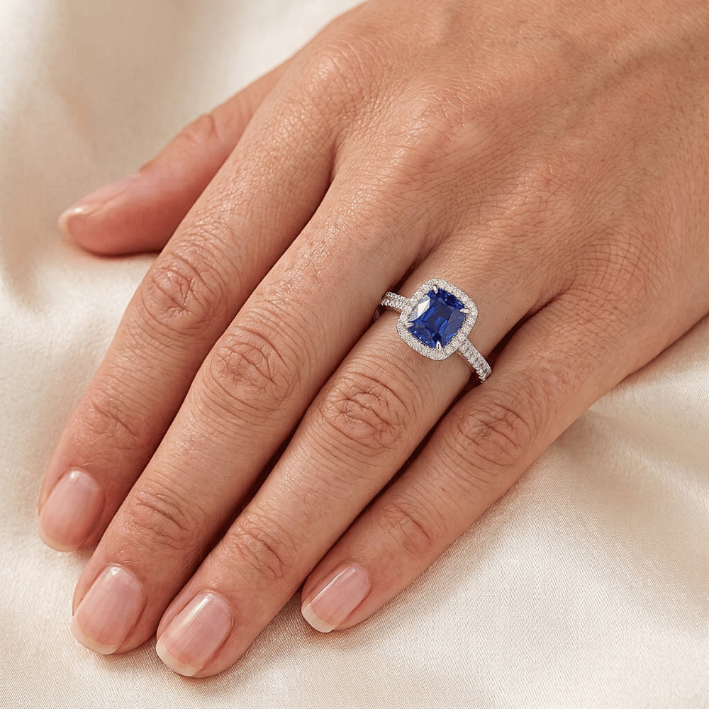 Echter Saphir Ring 3 Karat