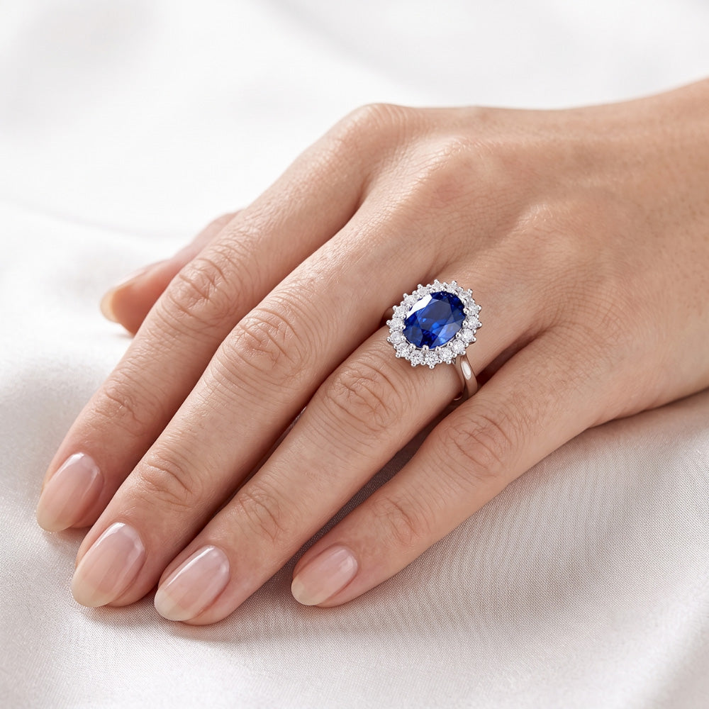 Echter Saphir Ring 3 Karat