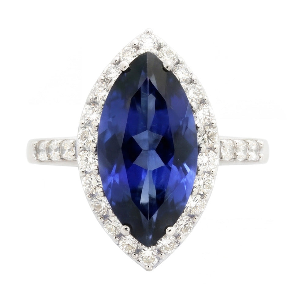Echter Saphir Ring 4 Karat