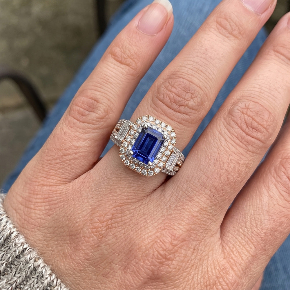 Echter Saphir Ring 4 Karat