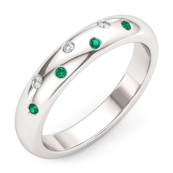 Echter Smaragd Memoire-Ring 1.10 Karat