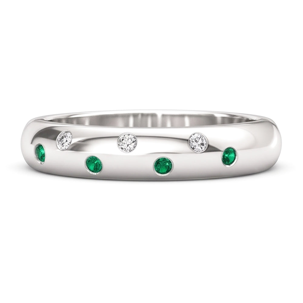 Echter Smaragd Memoire-Ring 1.10 Karat