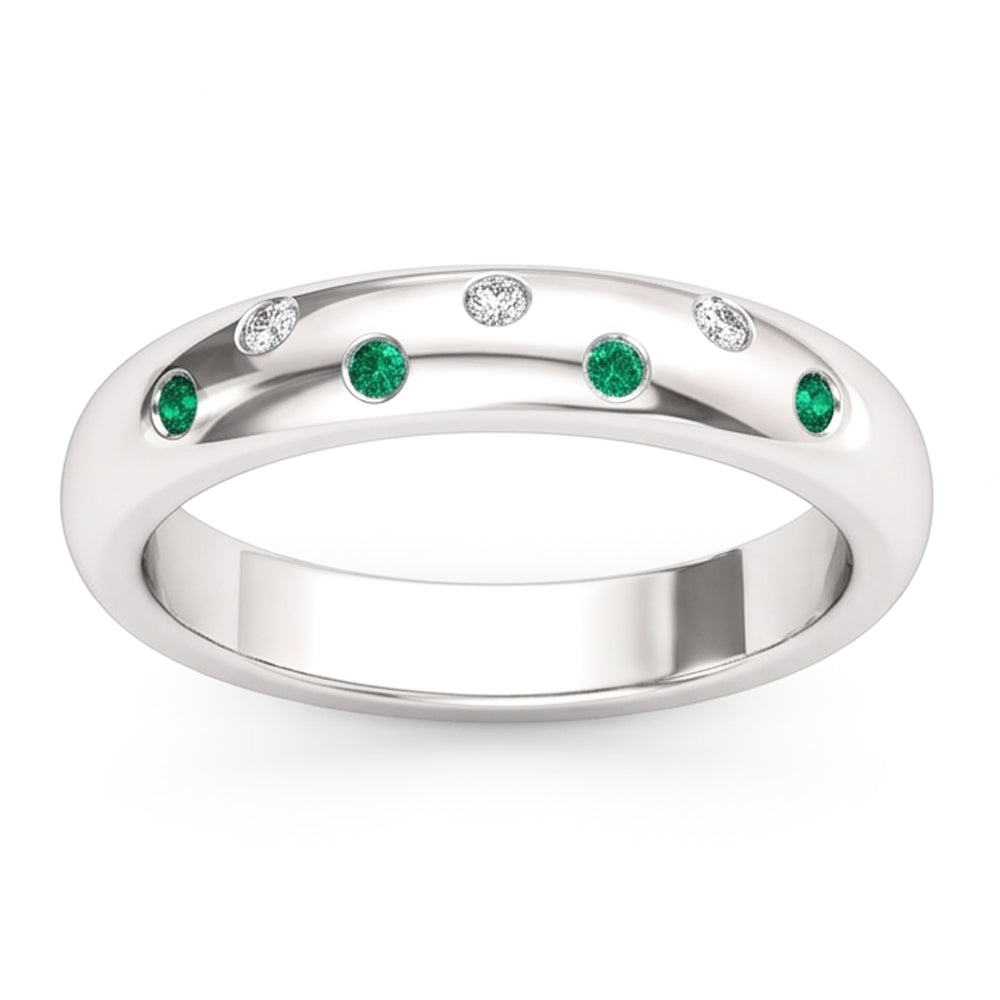 Echter Smaragd Memoire-Ring 1.10 Karat