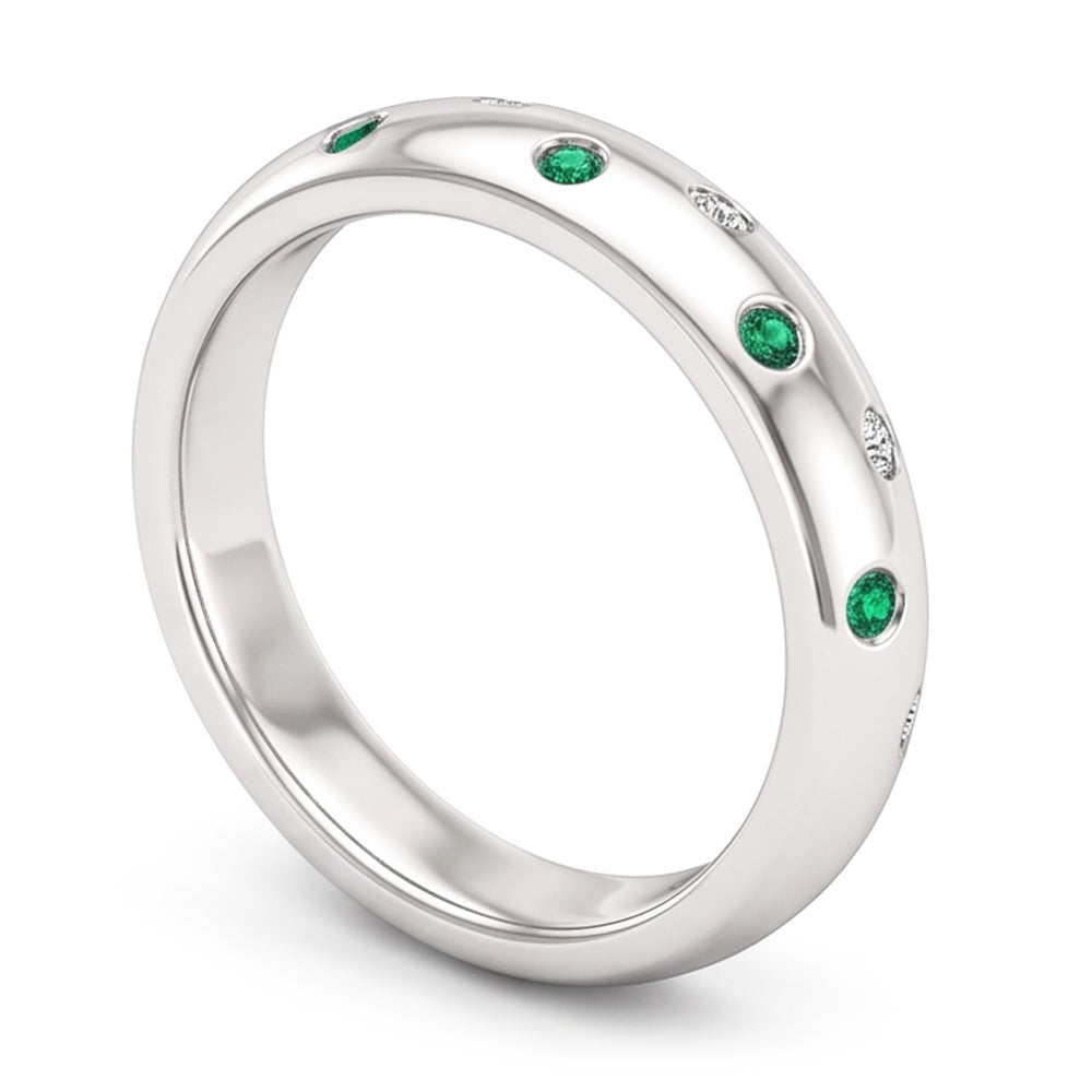 Echter Smaragd Memoire-Ring 1.10 Karat
