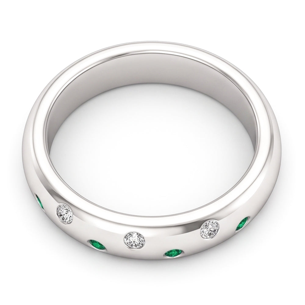 Echter Smaragd Memoire-Ring 1.10 Karat