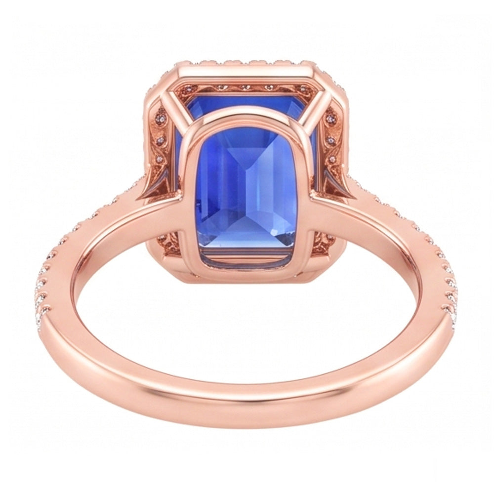 Echter Smaragd Ring 4.50 Karat - 14K Roségold