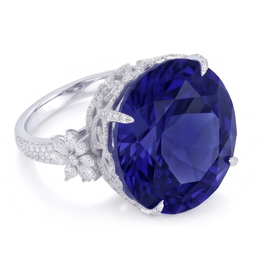 Echter Tansanit Ring 15 Karat