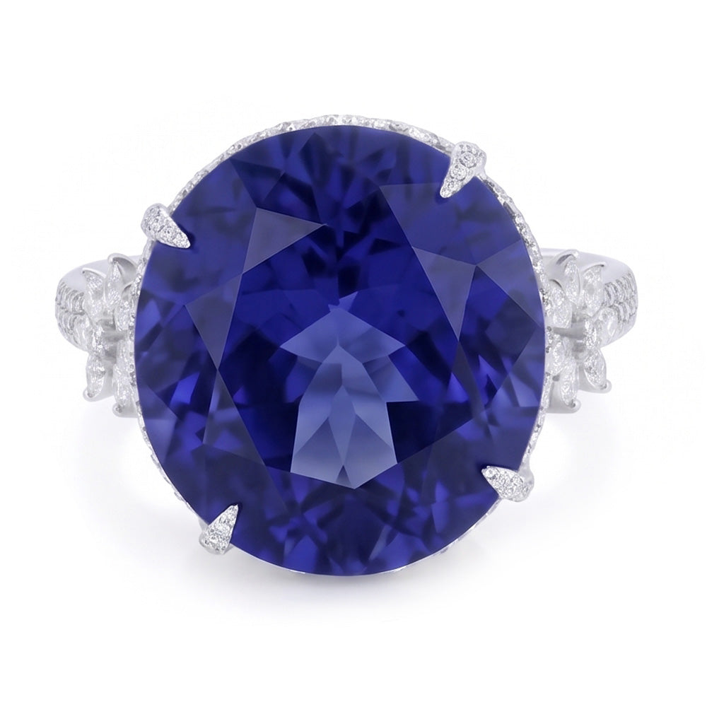Echter Tansanit Ring 15 Karat