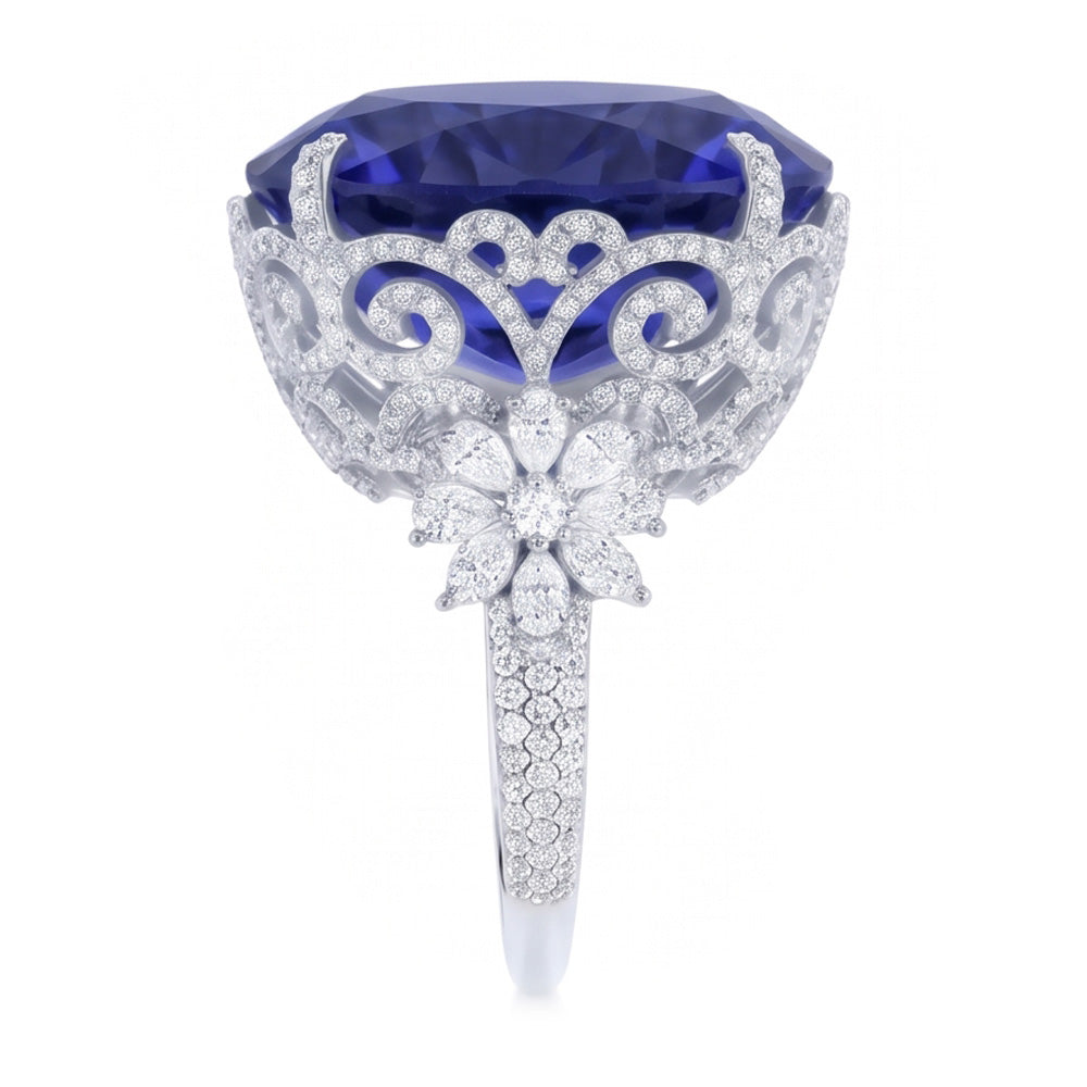 Echter Tansanit Ring 15 Karat