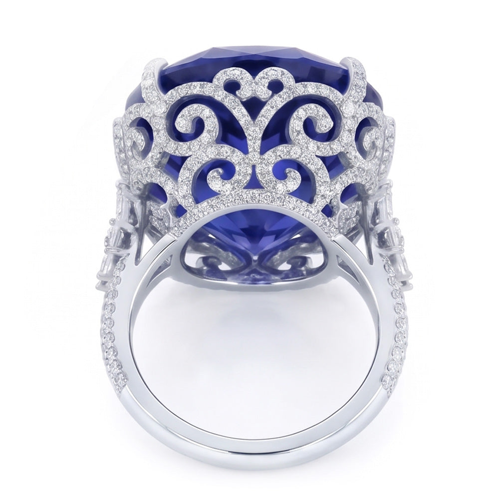 Echter Tansanit Ring 15 Karat