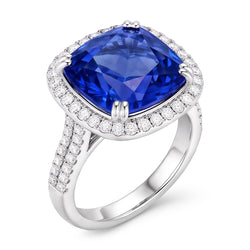 Echter Tansanit Ring 5.70 Karat