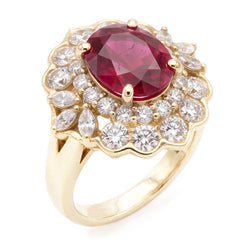 Echter Turmalin Ring 6.75 Karat
