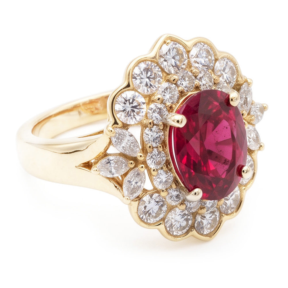 Echter Turmalin Ring 6.75 Karat