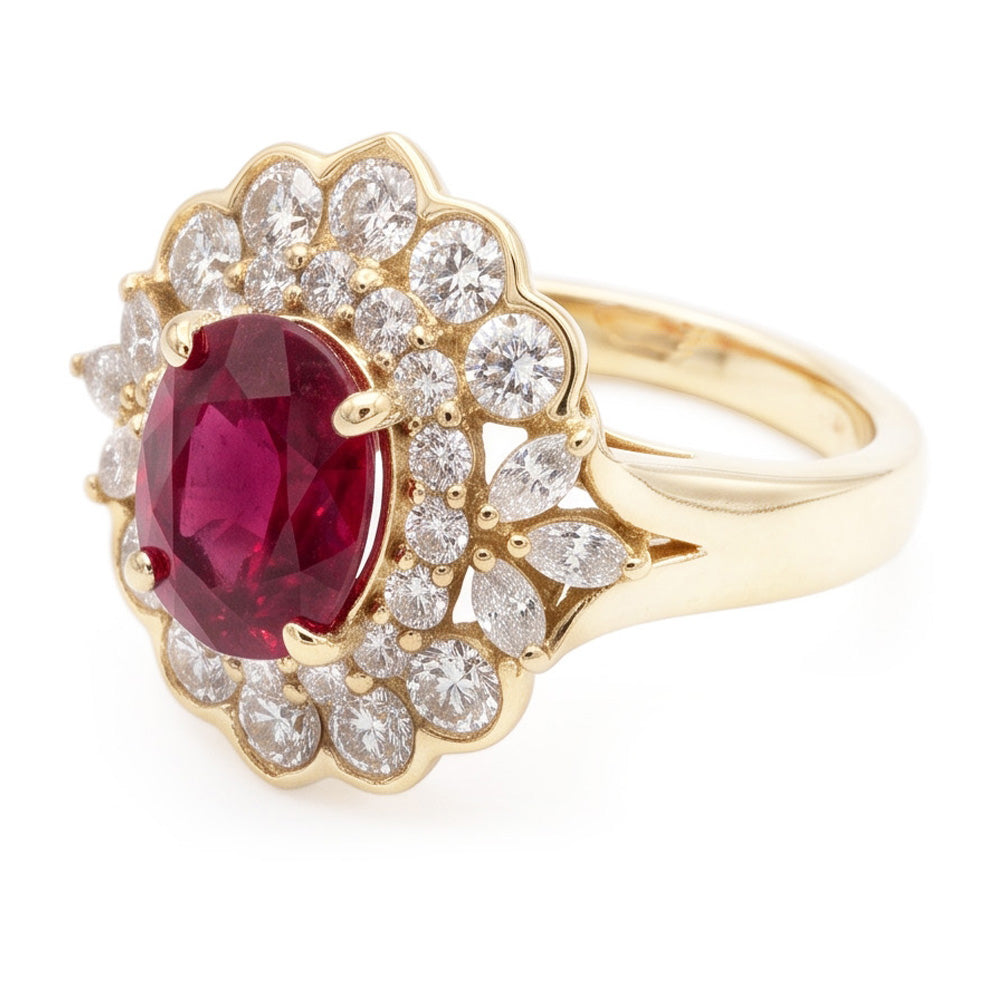 Echter Turmalin Ring 6.75 Karat