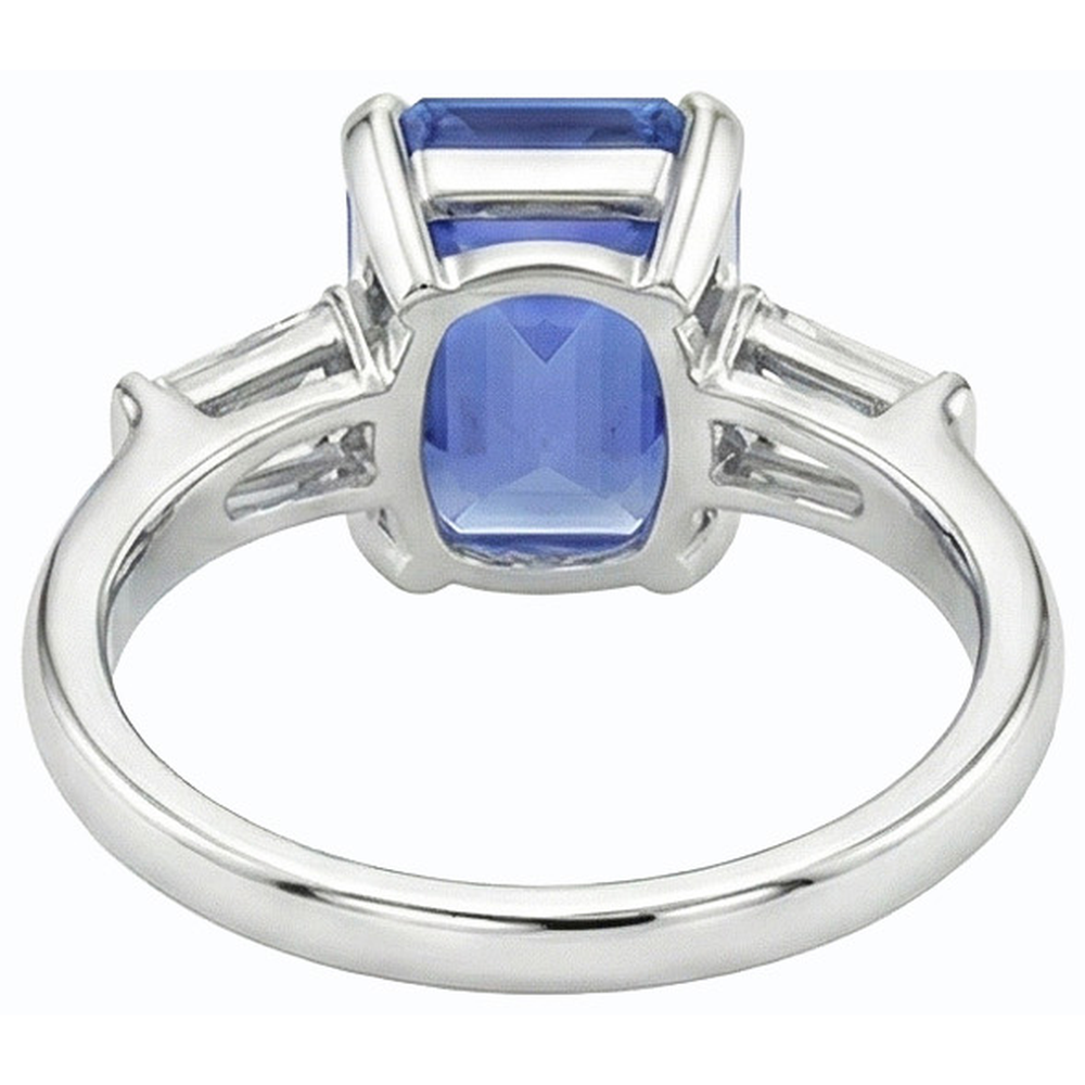 echter baguette diamant 2.50Karat ring Seitenansicht