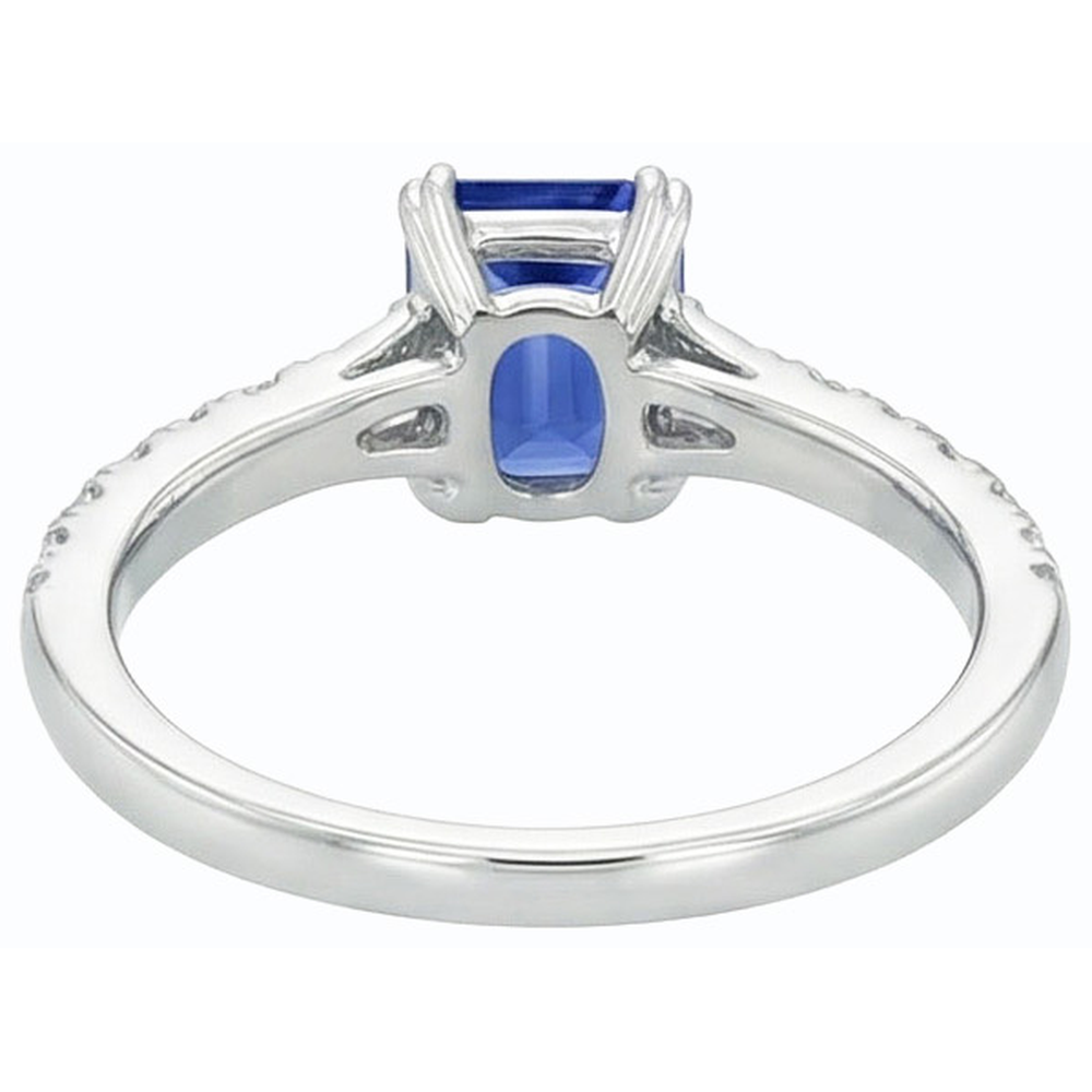 echter baguette diamant 3.50Karat ring Vorderansicht