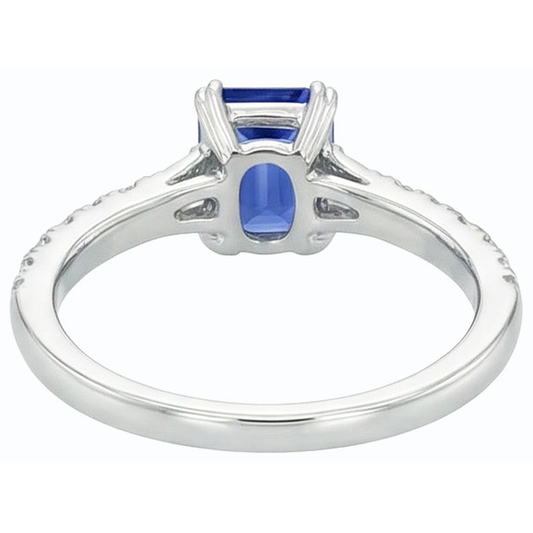 echter baguette diamant 3.50Karat ring Vorderansicht