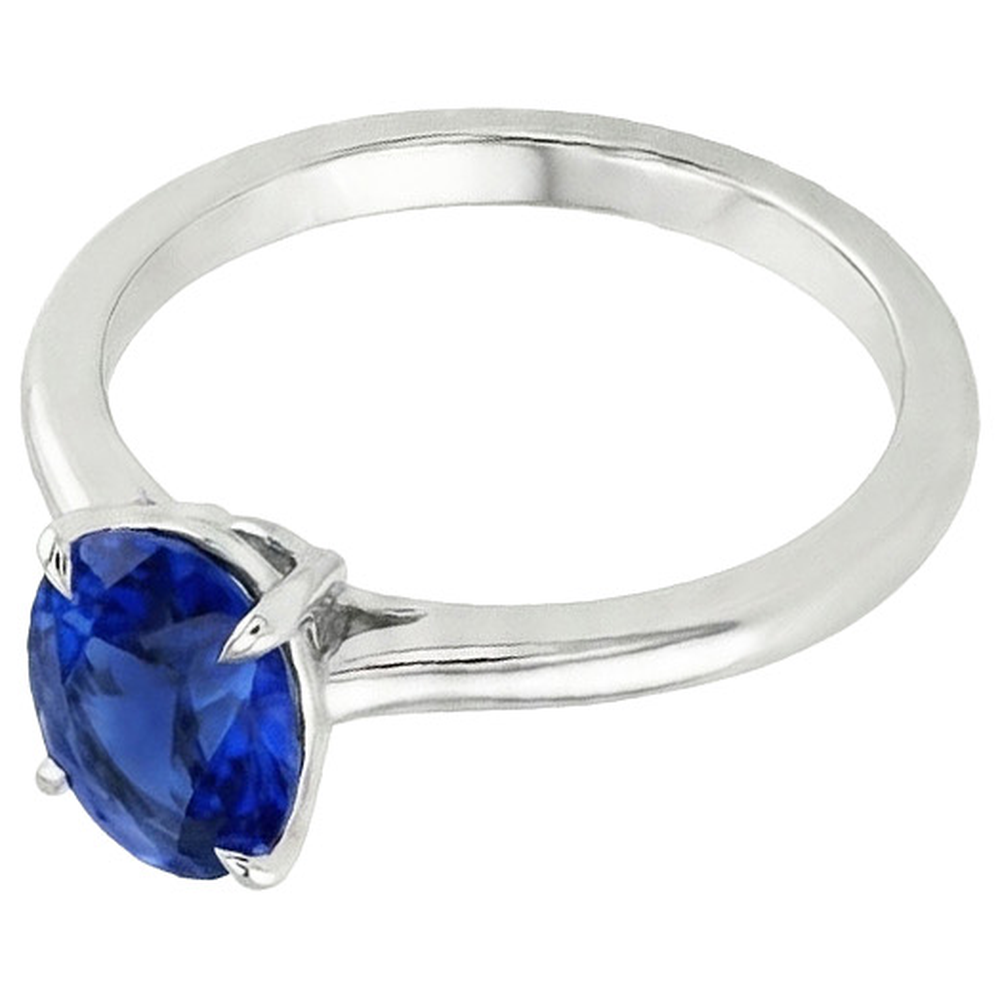 echter oval diamant 2Karat ring Detailansicht