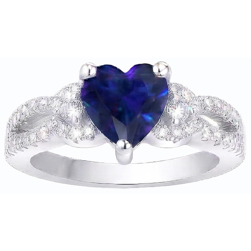 echter round diamant 4.50Karat ring Draufsicht