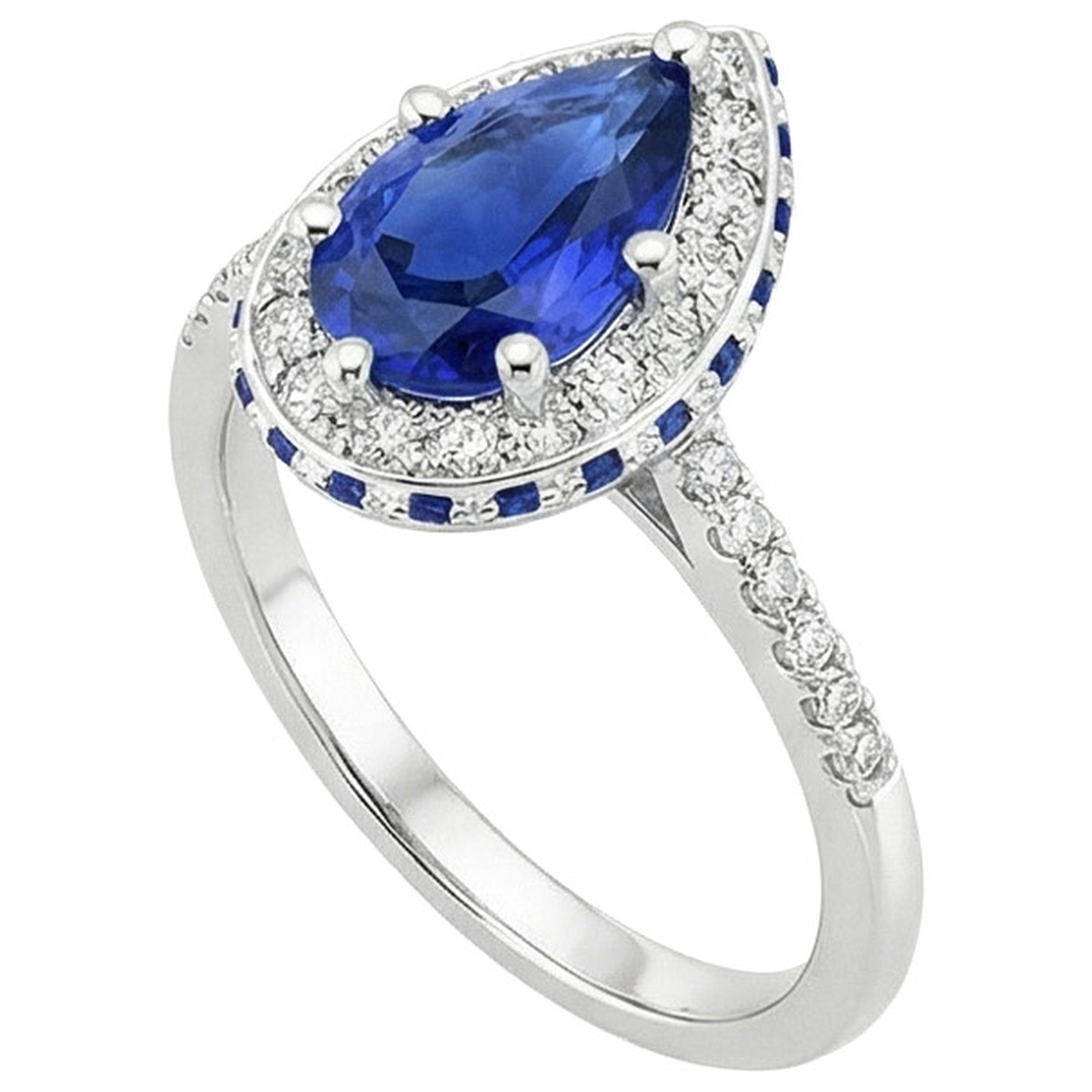 echter round diamant 6Karat ring Draufsicht
