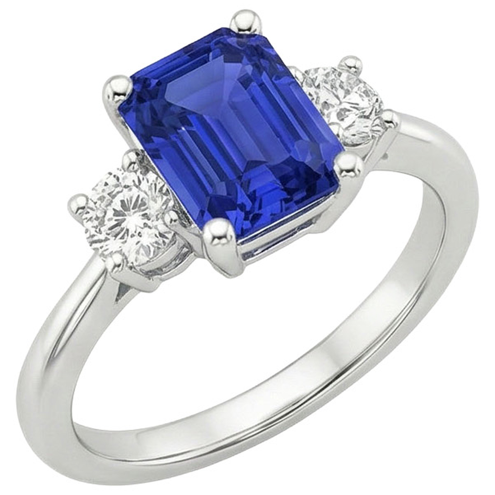 echter round diamant 3.50Karat ring Seitenansicht