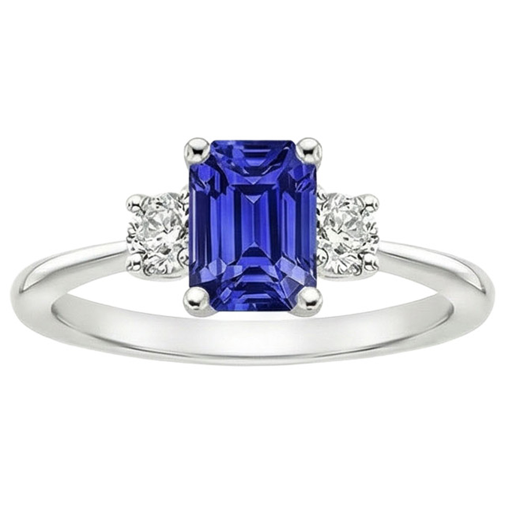 echter round diamant 3.50Karat ring Draufsicht