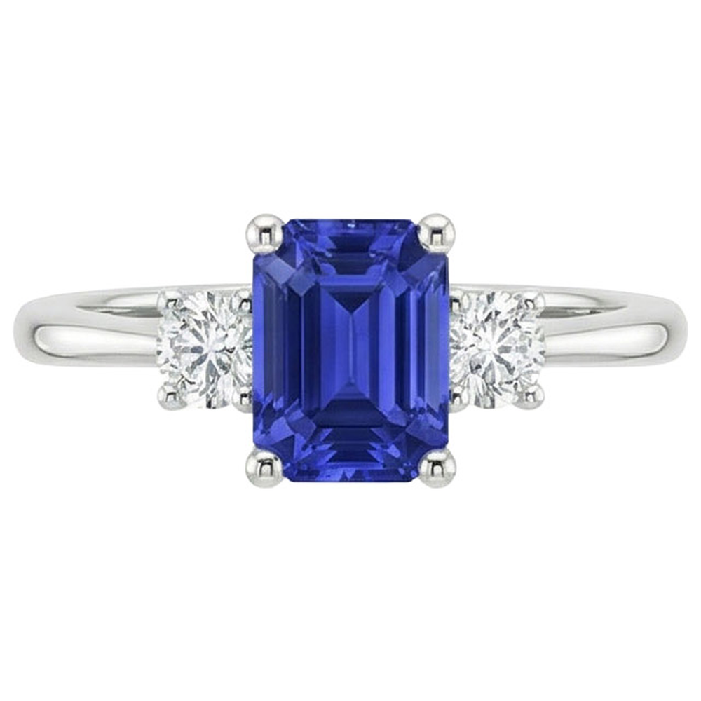 echter round diamant 3.50Karat ring Profilansicht