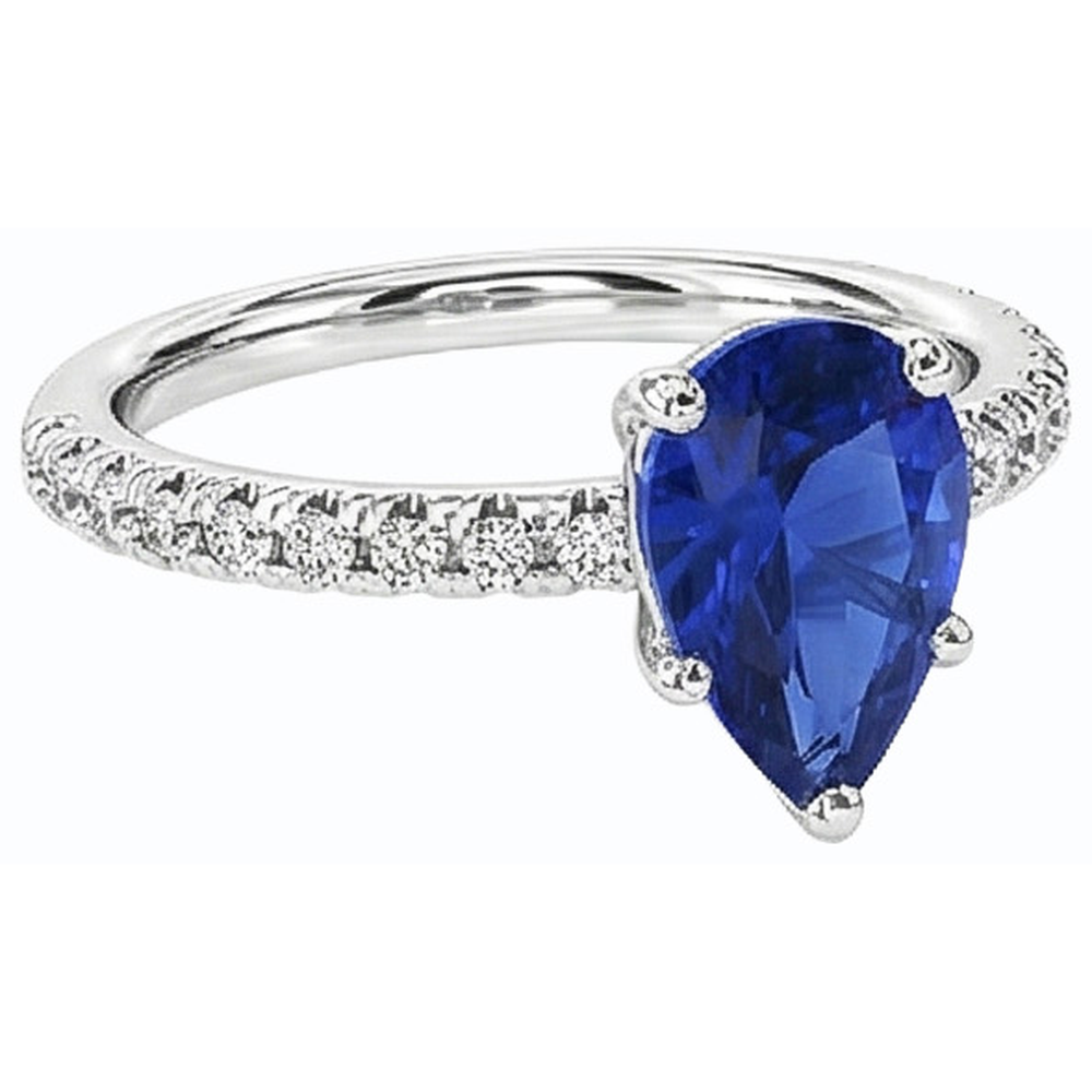 echter round diamant 3Karat ring Draufsicht