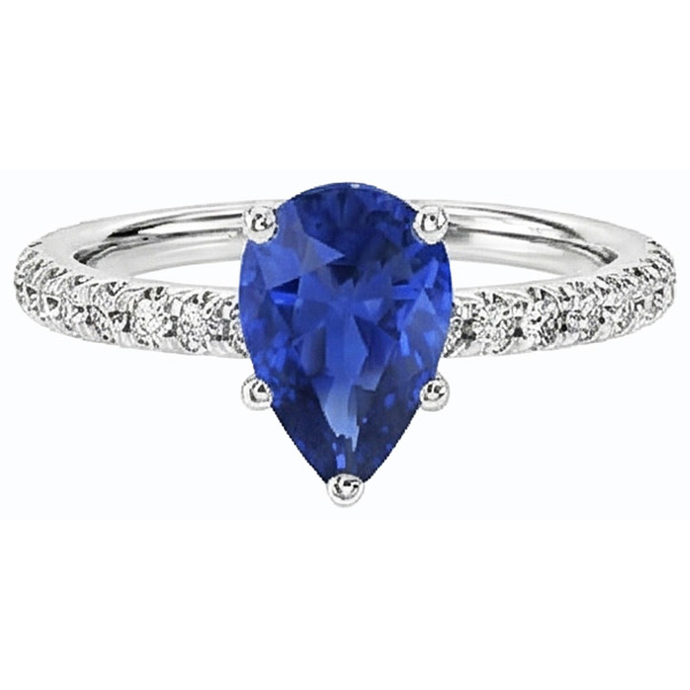echter round diamant 3Karat ring Profilansicht