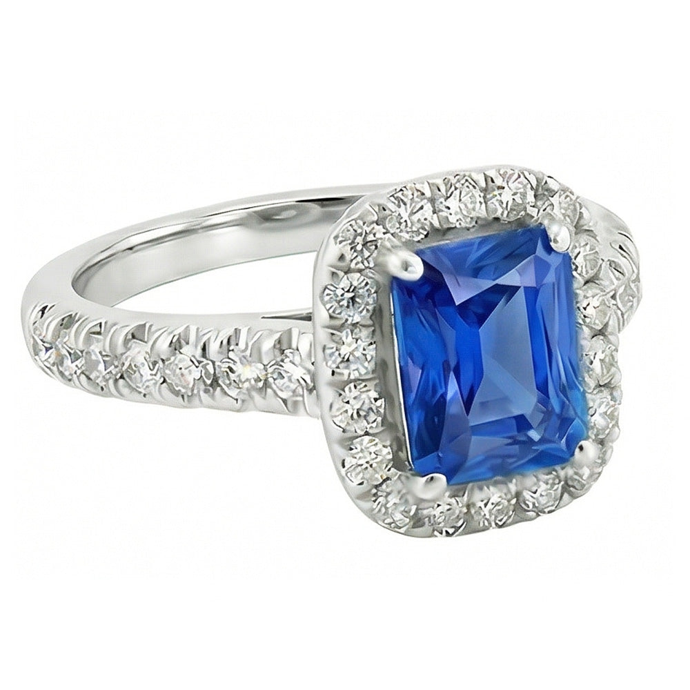 echter round diamant 2.50Karat ring Seitenansicht