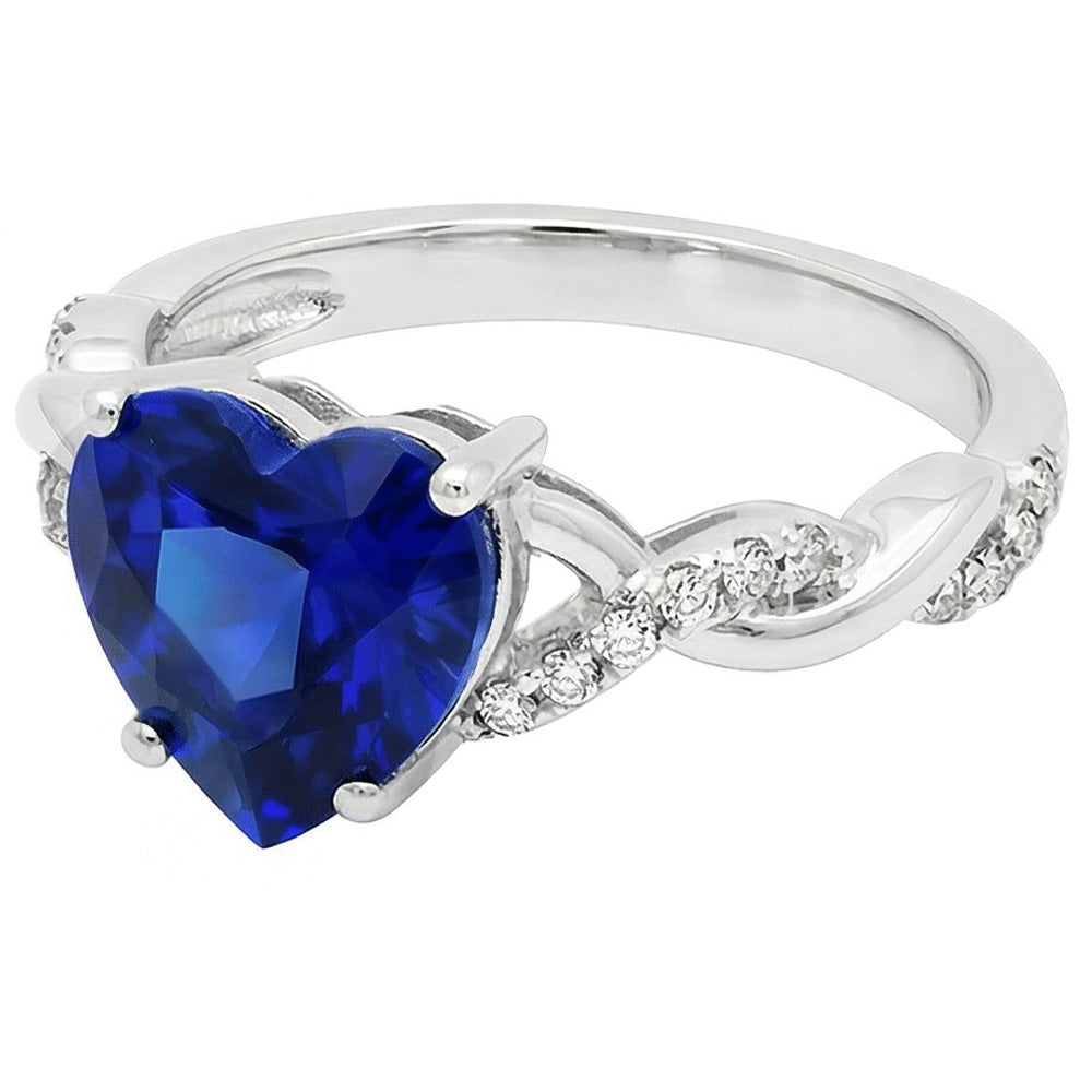 echter round diamant 3.50Karat ring Draufsicht