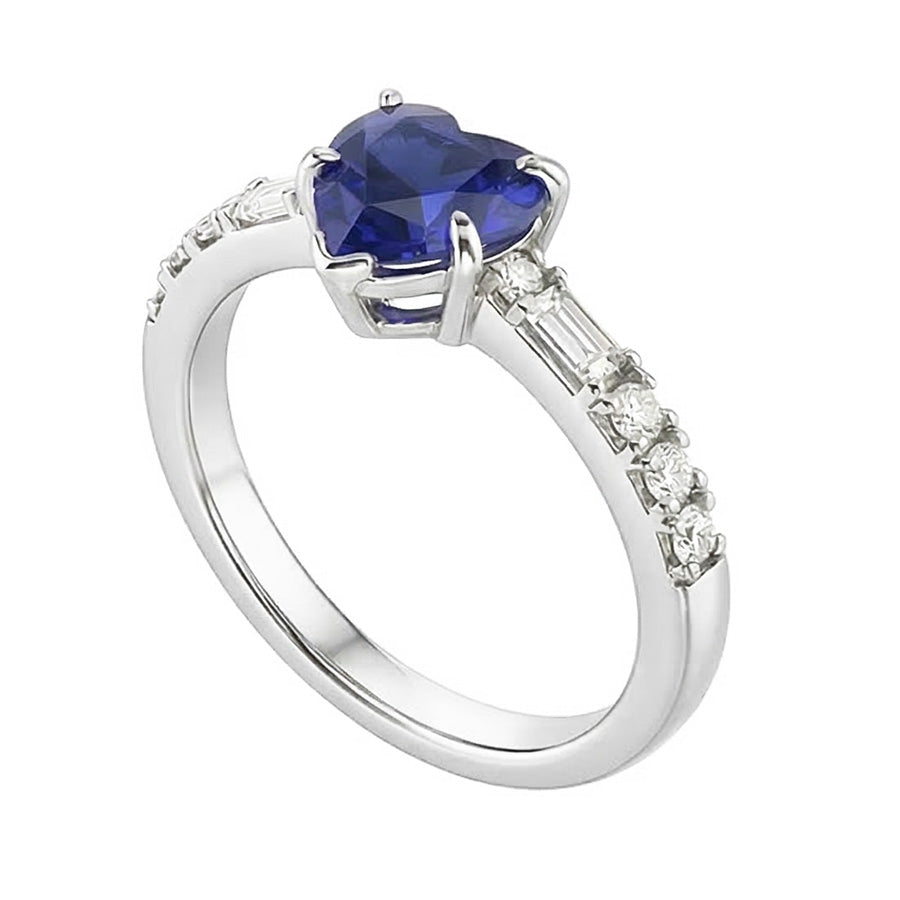 echter baguette diamant 2.50Karat ring Seitenansicht