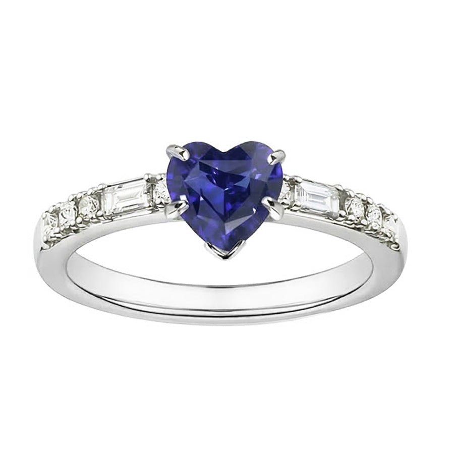 echter baguette diamant 2.50Karat ring Draufsicht