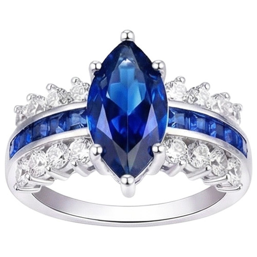 echter marquise diamant 6.50Karat ring Vorderansicht