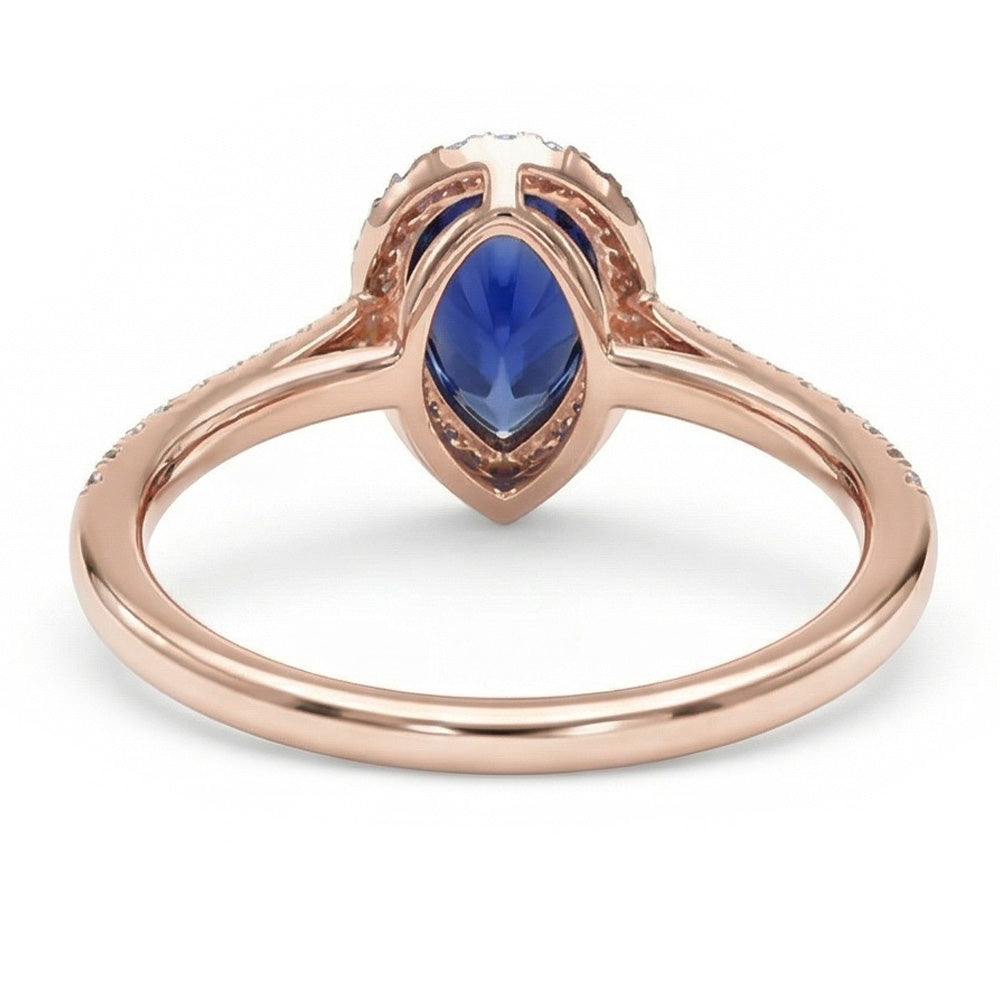 echter round diamant 3.50Karat ring Profilansicht