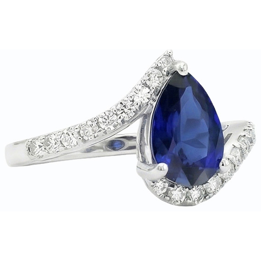 echter round diamant 3Karat ring auf Weiß