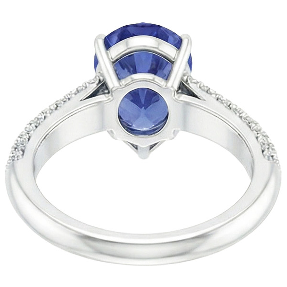 echter round diamant 5.50Karat ring Seitenansicht
